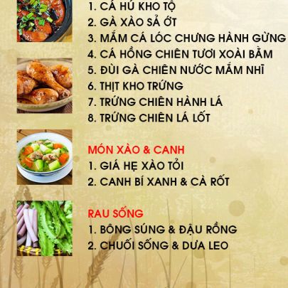 CƠM TRƯA NGÀY 01-04-2022