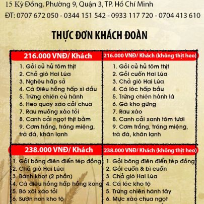 THỰC ĐƠN 4