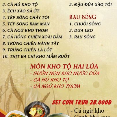 CƠM TRƯA NGÀY 17-09-2024