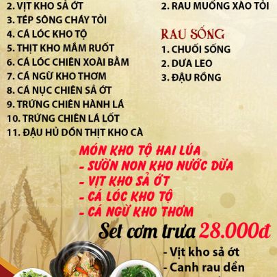 CƠM TRƯA NGÀY 14-05-2024