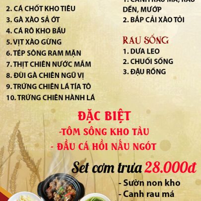 CƠM TRƯA NGÀY 27-11-2025