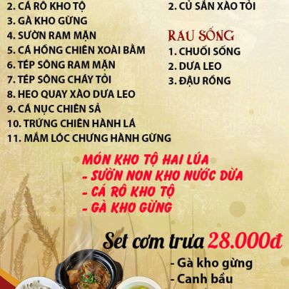 CƠM TRƯA NGÀY 08-07-2024