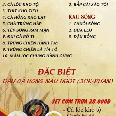CƠM TRƯA NGÀY 21-05-2025