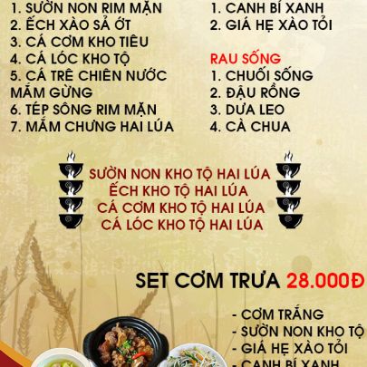 CƠM TRƯA NGÀY 28-07-2022