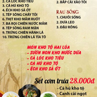 CƠM TRƯA NGÀY 25-06-2024