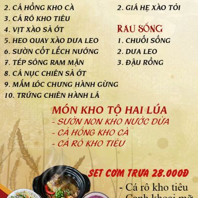 CƠM TRƯA NGÀY 11-09-2024