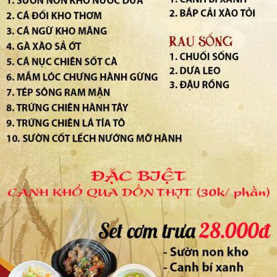 CƠM TRƯA NGÀY 08-04-2025