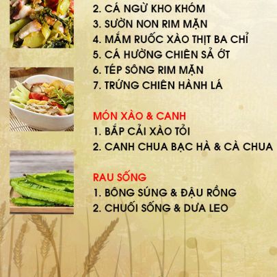 THỰC ĐƠN NGÀY 08-03-2022