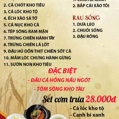 CƠM TRƯA NGÀY 26-01-2026