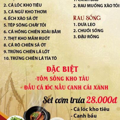 CƠM TRƯA NGÀY 08-01-2026