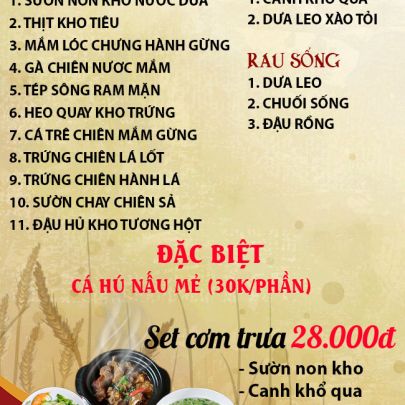 CƠM TRƯA NGÀY 08-08-2025