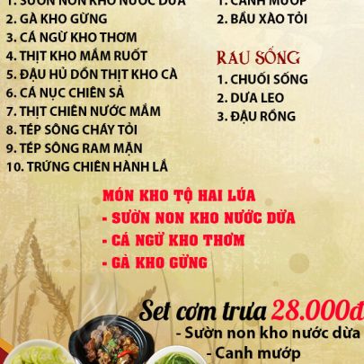 CƠM TRƯA NGÀY 05-12-2023