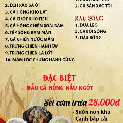 CƠM TRƯA NGÀY 31-10-2025