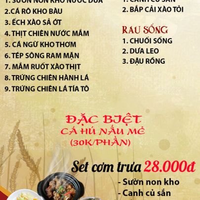CƠM TRƯA NGÀY 29-04-2025