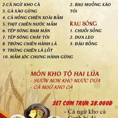 CƠM TRƯA NGÀY 02-12-2024