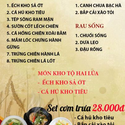 CƠM TRƯA NGÀY 10-05-2023